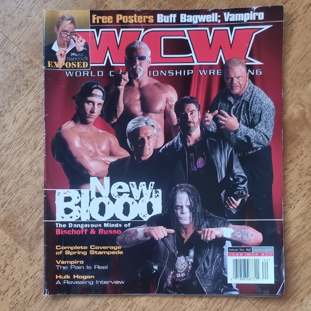 WCW World Championship Wrestling Magazine with New Blood Cover Rare!